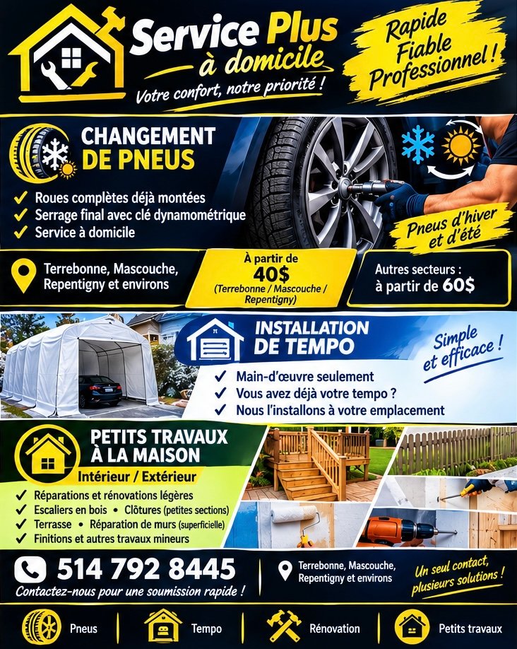 Équipement utilisé pour le changement de pneus