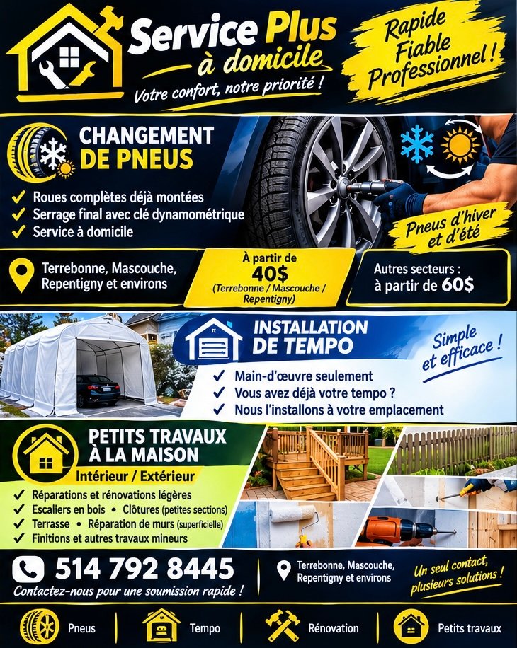 Outils de changement de pneus